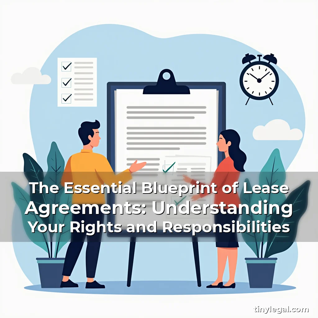 Read more about the article The Essential Blueprint of Lease Agreements: Understanding Your Rights and Responsibilities