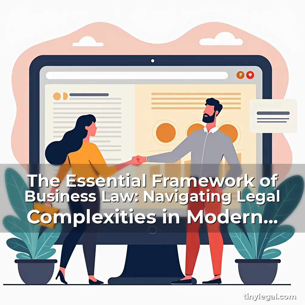 Read more about the article The Essential Framework of Business Law: Navigating Legal Complexities in Modern Commerce