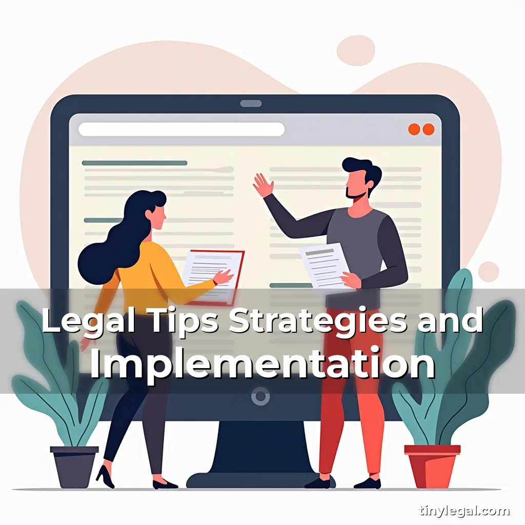 Read more about the article Legal Tips Strategies and Implementation